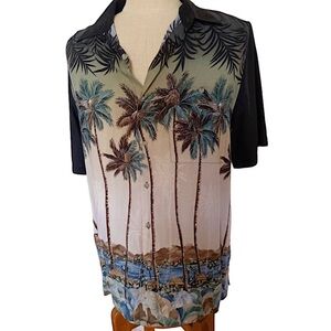 Croft & Barrow Beach Short Sleeve Button Down Men’s Shirt size M